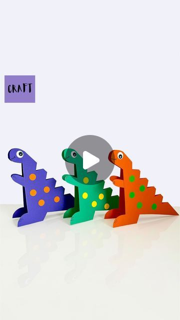 Dinosaur Construction Paper Crafts, Paper Cup Dinosaur Craft, Paper Crafts Dinosaur, Construction Paper Dinosaur, Make A Dinosaur Craft, Dinosaur Art And Craft Preschool, Dino Paper Craft, How To Make A Dinosaur, Crafts For 4 Year Boys