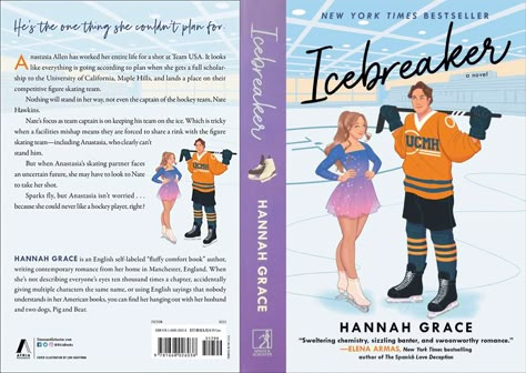 Icebreaker Book Cover, Icebreaker Cover, Tiny Book Covers To Print, Minibook Cover, Mini Book Covers Printable, Mini Book Printable, Nathan Hawkins, Mini Book Covers, Icebreaker By Hannah Grace