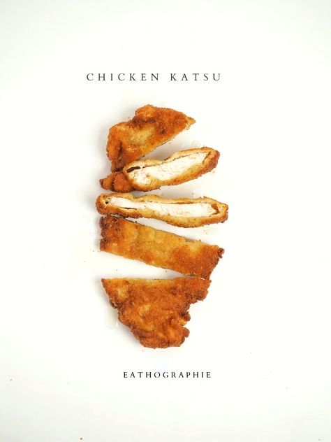 Katsu Photography, Flatlay Food, Food Flatlay, Chicken Katsu, Food Photography, Chicken, Photography