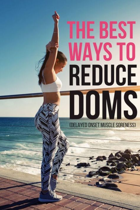 Does your new workout program and exercises leave you with muscle soreness? Here are a few ways to reduce DOMS and ease the discomfort of delayed onset muscle soreness from leg day (and other gym workouts). #workouts #exercise #DOMS #musclesoreness #legworkouts #abworkouts Exercise List, Delayed Onset Muscle Soreness, Workout Program Gym, Strength Exercises, Workout Recovery, Fitness Programs, Muscle Soreness, Functional Fitness, Fitness Program