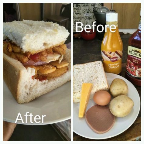 Food made at home Bunny Chow, Break Fast, Interesting Food, Snap Food, Make Happy, Chow Chow, Interesting Food Recipes, French Toast, Chips