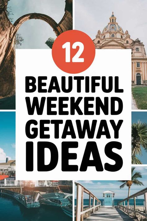 12 Weekend Getaway Ideas for Couples Best Couples Vacation Usa, Couples Getaway Ideas U.s. States, Couples Getaway Ideas, Weekend Trips For Couples, Trips For Couples, Best Vacations For Couples, Weekend Getaway Ideas, Weekend Getaways For Couples, Couples Weekend