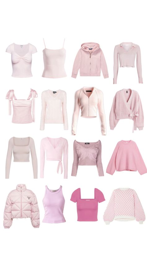 Pink Aesthetic Coquette, Sweater Off The Shoulder, Prada Jacket, Ralph Lauren Hoodie, Tips Skincare, Aesthetic Coquette, Pink Pin, Pink Fits, Y2k Pink