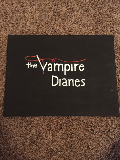 Vampire Art, Art Canvas Painting, The Vampire Diaries, The Vampire, Vampire Diaries, Art Canvas, Canvas Painting, Canvas, Black