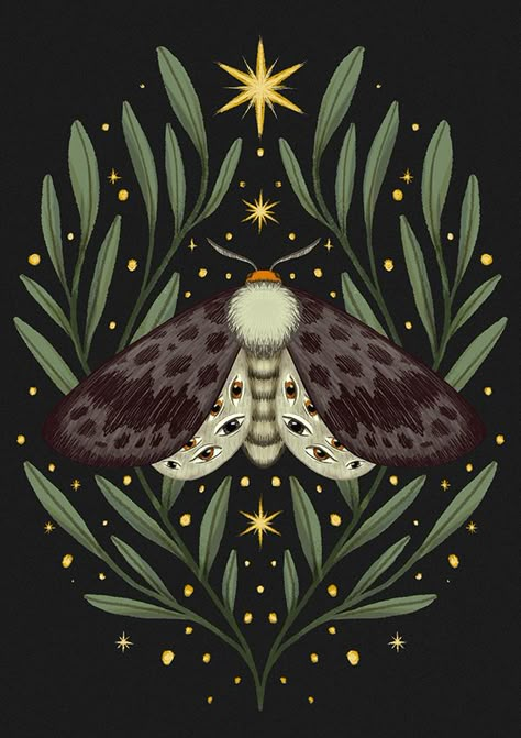 Moth Illustration Simple, Moth Art Illustration, Transformation Illustration, Nature Transformation, Mystical Illustration, Moth Artwork, Moth Pattern, Huion Tablet, Change Is Inevitable