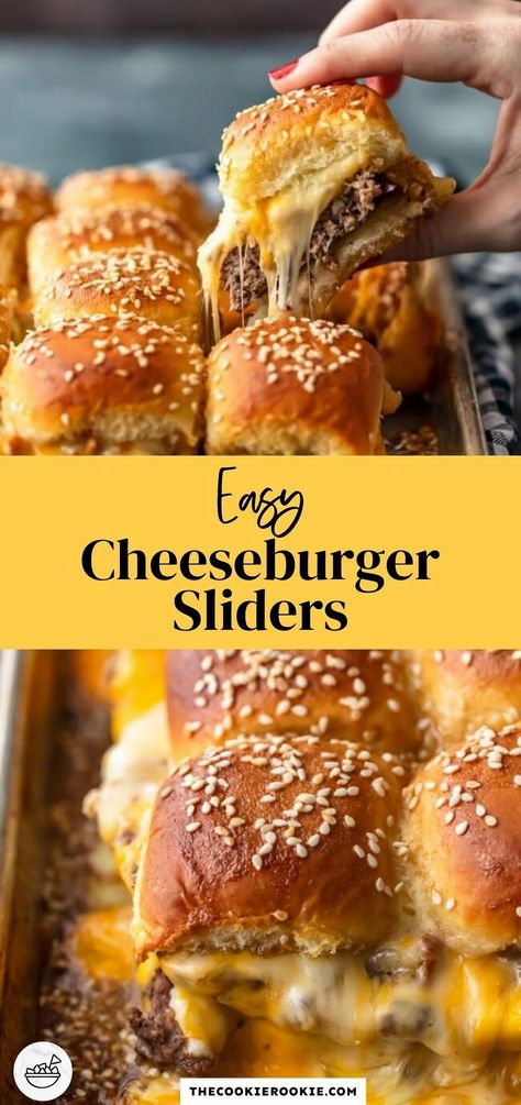 Get ready to impress your guests with these mouthwatering cheeseburger sliders, perfect for any gathering or casual dinner. This easy-to-follow recipe by The Cookie Rookie features a pull-apart magic technique that makes serving a breeze. Watch the step-by-step video to learn how to create these juicy, flavorful sliders that are sure to be a hit. Ideal for game days, parties, or a fun family meal, these sliders combine classic cheeseburger flavors with a convenient twist. Enjoy the perfect blend of savory beef, melted cheese, and soft buns in every bite. Cheeseburger Sliders Recipes, Sliders Recipes, Cheeseburger Sliders, Healthy Protein Meals, The Cookie Rookie, Cookie Rookie, Shrimp Recipes Healthy, Healthy Recipes Clean, Healthy Recipes For Diabetics