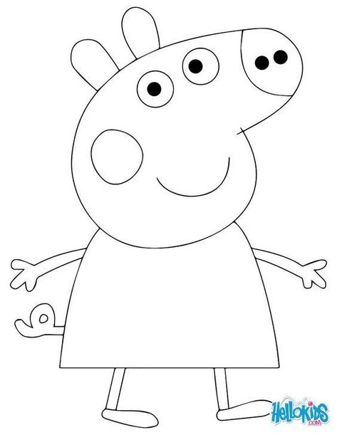 Peppa Pig template Pig Birthday Party Decorations, Heo Peppa, Pig Coloring Pages, Peppa Pig Birthday Party Decorations, Greta Gris, Peppa Pig Colouring, Peppa Pig Birthday Cake, Pig Birthday Cakes, Peppa Pig Coloring Pages