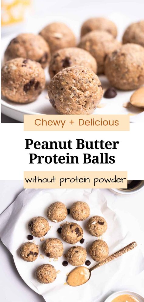 Protein Balls without Protein Powder Protein Snacks Without Protein Powder, No Protein Powder Protein Balls, Protein Balls Without Protein Powder, Protein Powder Balls, Protein Balls Without Honey, Using Protein Powder In Baking, Protein Balls Vanilla Protein Powder, Orgain Protein Powder, Vegan Protein Cookies