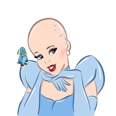 Reposting @ezrakla: Hair are so last year 💁🏼‍♀️ #bald #nohairdontcare #cinderella Bald Character Design, Bald Princess, Swift Wallpaper, Taylor Swift Wallpaper, Artistic Designs, Sims 4, Being Ugly, Paper Art, Cinderella