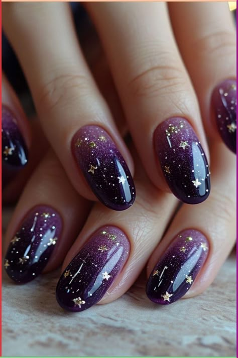 2024 Purple, Witchy Nails, Nails Trend, Retro Nails, January Nails, Green Nail Designs, Trend 2024, Winter Nail Designs, Halloween Nail Designs