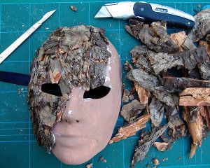 Dryad Costume Male, Bark Mask, Mushroom Mask, Shaman Mask, Nature Mask, Mascaras Halloween, Pagan Crafts, Haunted Forest, Masks Art