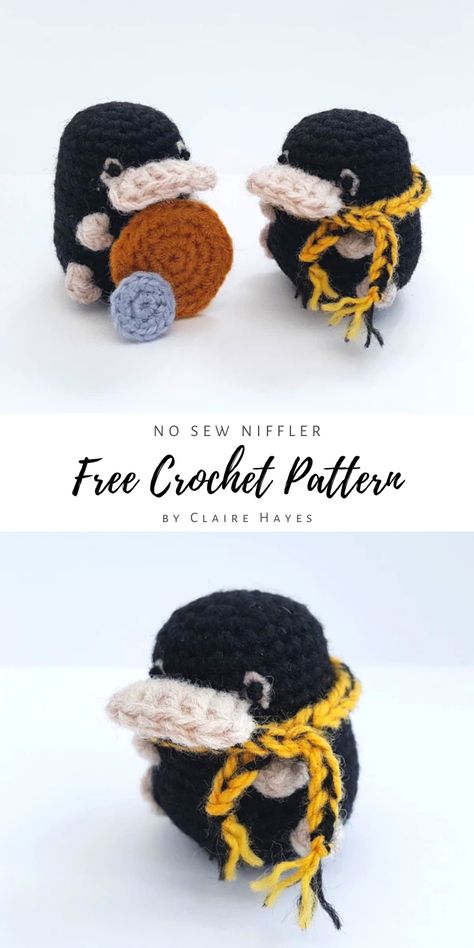 Harry Potter Crochet, Crochet Animals Free Patterns, Beginner Crochet Projects, Crochet Amigurumi Free, Fun Crochet Projects, Crochet Animal Patterns, Diy Crochet Projects, No Sew, Amigurumi Free