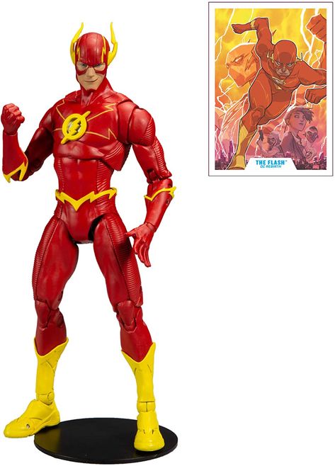 Amazon.com: McFarlane - DC Multiverse 7 Action Figures - Wave 3 - The Flash : Toys & Games Dc Action Figures, Flash Dc Comics, Batman Armor, Dc Rebirth, Dc Multiverse, Cheap Toys, Dc Collectibles, Mcfarlane Toys, Comic Collection