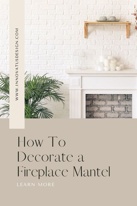 Learn how to decorate a fireplace mantel like a pro! This article has all the top tips and ideas from a professional interior designer on how to decorate a fireplace mantel. #fireplacemantel #fireplacedecor #livingroomdecor #livingroominspiration #livingroominspo #livingroomgoals #livingroomdesign #fireplacedesign #fireplace How To Decorate A Fireplace Mantel, Decorate Fireplace, Decorate A Fireplace, Decorate Your Fireplace, Living Room Goals, Fireplace Mantel, Fireplace Design, Living Room Inspo, Fireplace Decor