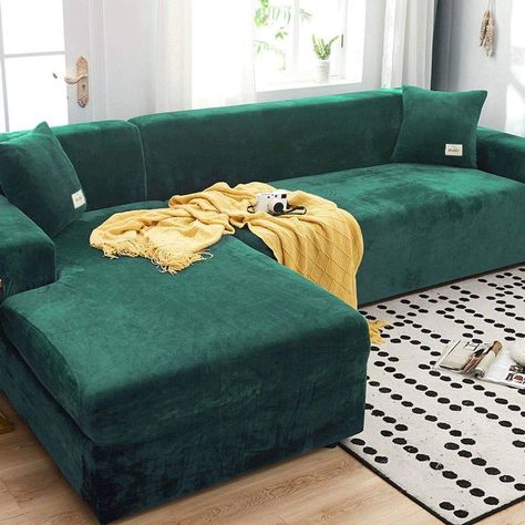 Sofa Cover Ideas, U Shaped Couch, Sofa Protector, Plush Sofa, Slip Covers Couch, Arm Chair Covers, Home Sofa, Cover Ideas, Sofa Seats