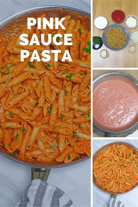 Italian pink sauce pasta is a perfect comfort dish made with basic ingredients. It is incredibly delicious and gets ready in under 30 minutes and makes a perfect midweek pasta dinner. Italian pasta l pink sauce pasta l easy pasta recipe l weeknight dinner l midweek dinner l vegetarian dinner l easy vegetarian dinner l quick pasta recipe #pastarecipe #pinksauce #easypastarecipe #quickpasta #midweekdinner #weekdaymeals #easydinnerrecipe Pink Sauce Pasta Recipe, Pink Sauce Pasta, Rose Pasta, Dinner Italian, Pink Sauce, Quick Pasta Recipes, Quick Pasta, Easy Vegetarian Dinner, Sauce Pasta