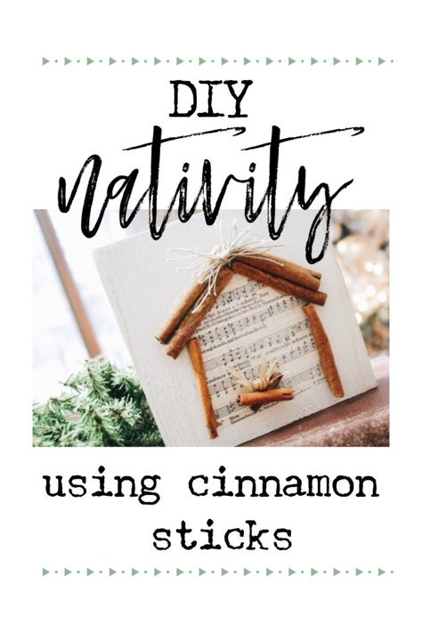 Cinnamon Stick Nativity, Kid Nativity Craft, Nativity Gift Ideas, Uses For Cinnamon Sticks, Nativity Scene Ornaments Diy, Christian Kids Christmas Crafts, Nativity Diy Ornaments, Simple Nativity Craft, Nativity Diy Crafts