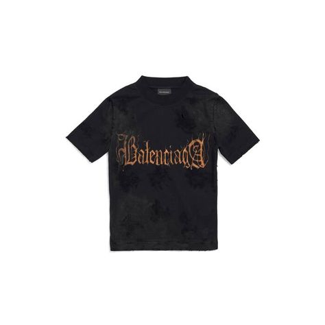 Women's T-shirts | Balenciaga ZW Heavy Metal Artwork, Tight T Shirt, Balenciaga T Shirt, Balenciaga Women, Metal T Shirts, Balenciaga Black, Vintage Jerseys, Fade To Black, Metal Artwork