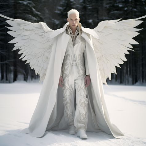 #MensSnowAngel #WinterWonderWardrobe #CelestialChill #FrostyFashion #Halloween2023 #CostumeGoals #EtherealElegance #TrendingCostumes #HalloweenInspo #UniqueCostumes #CosplayCreativity #SeraphicSnowStyle #GuardianOfTheGlacier #IcyInspiration Angel Costume Men, Angel Outfit, Angel Costume, Snow Angel, Unique Costumes, Halloween Inspo, Mens Halloween Costumes, Snow Angels, Boy Costumes