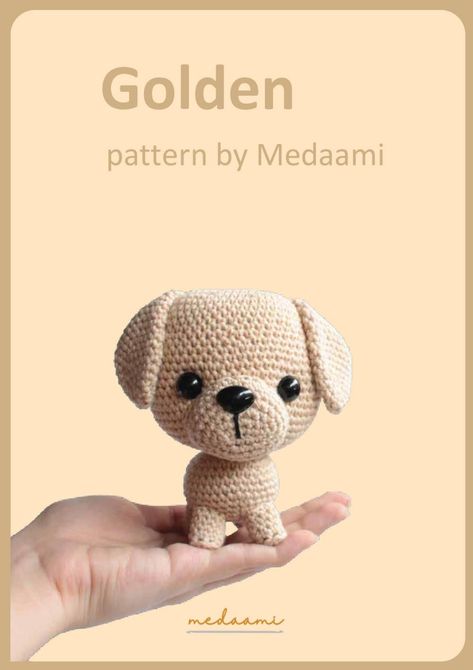 Crochet Goldendoodle Pattern Free, Golden Doodle Crochet Pattern, Crochet Pomeranian, Dog Crochet Patterns Free, Crochet Dog Free Pattern, Crochet Golden Retriever, Crochet Amigurumi Dog, Dog Crochet Pattern, Amigurumi Dog