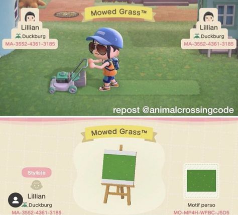 Animal Crossing Movie, Cottagecore Animal Crossing, No Mow Grass, Get Off My Lawn, Animal Crossing 3ds, Animal Crossing Memes, Lawn Design, Path Design, Animal Crossing Villagers