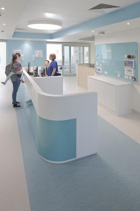 Hospital Reception, Medical Clinic Design, Healthcare Interior Design, Medical Office Design, Reception Desk Design, Nurses Station, Hospital Architecture, Healthcare Architecture, Children Hospital