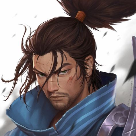 Yasuo Art, League Of Legends Yasuo, Yasuo League, League Of Legends Universe, Champions League Of Legends, Lol Champions, Realistic Cartoons, Watch Your Back, League Of Legends Characters