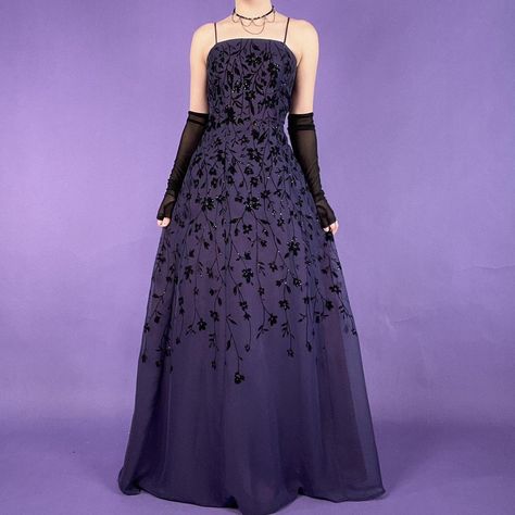 Look what I just found on Depop 🙌 https://depop.app.link/8nCY5HFWmzb Goth Prom Dress Purple, Goth Prom Look, Purple And Black Prom Dress, Goth Prom Dress, Physical Manifestation, Gothic Prom Dress, Prom Dress Gown, Prom Dress Vintage, Goth Prom