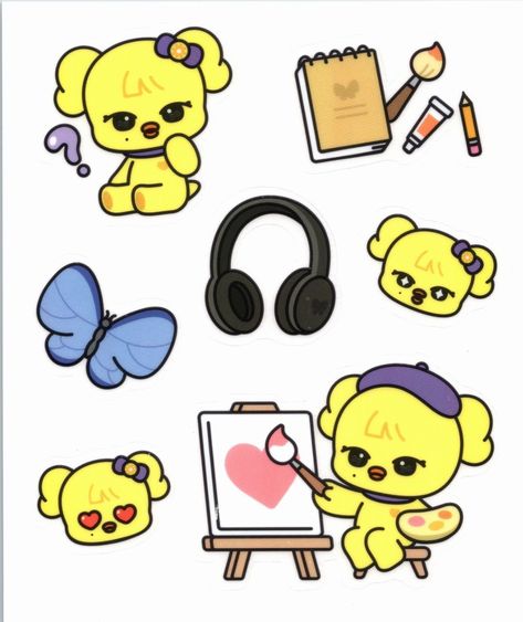 Cute Doodle Art, Coloring Book Art, Clear Stickers, Paper Doll, Pink Candy, Kpop Wallpaper, Cute Doodles, Doodle Art, Paper Dolls