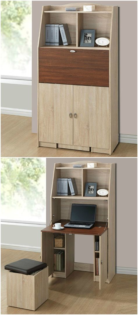 Convertible furniture: 10 ingenious solutions for small spaces - Living in a shoebox Convertible Desk, Convertible Furniture, Multipurpose Furniture, Small Space Storage, Small Space Living Room, Small Space Diy, Folding Furniture, Multifunctional Furniture, Creative Furniture