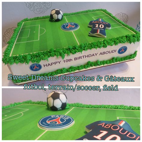 Soccer Field Cake Ideas, Football Field Cake Ideas, Soccer Field Birthday Cake, Soccer Stadium Cake, Soccer Sheet Cake, Soccer Field Cake, Ronaldo Cake, Football Field Cake, Lacrosse Cake