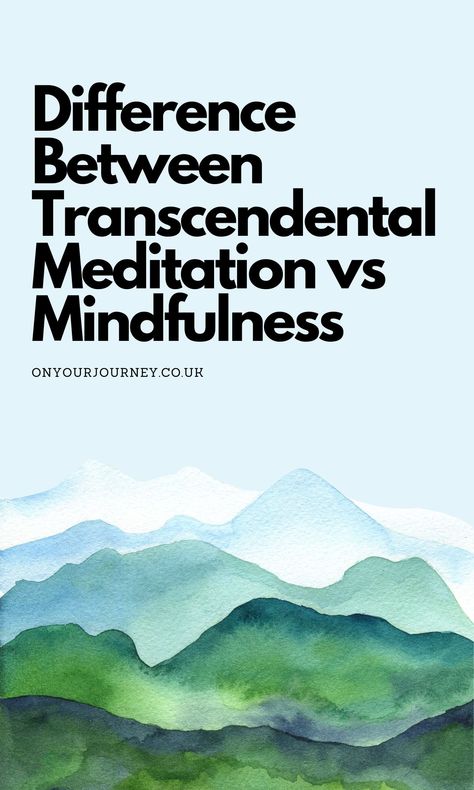 Difference Between Transcendental Meditation vs Mindfulness - On Your Journey Transcendental Meditation Mantra, Meditation Books, Cognitive Therapy, Reducing High Blood Pressure, Types Of Meditation, Transcendental Meditation, Meditation Mantras, States Of Consciousness, Meditation Techniques