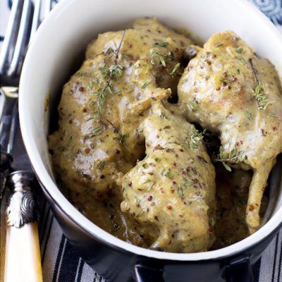 main dishes recipes — Eatwell101 — Page 8 Braised Rabbit Recipe, Easy Rabbit Recipe, Braised Rabbit, Rabbit Recipe, Dijon Mustard Sauce, Rabbit Stew, Rabbit Dishes, Recipes Fish, Mustard Sauce