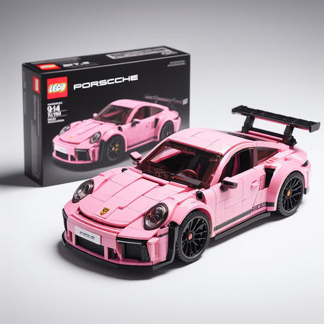 Lego Cars for Sale Unique Lego Car Models Lego Car Collection Miniature Lego Cars Build Your Own Lego Car Lego Vehicle Sets Lego Car Toys Custom Lego Cars Lego Car Kits Collectible Lego Cars Cute Lego Sets, Big Lego Sets, Pink Porsche, Auto Jeep, Big Lego, Lego Creative, Porsche Gt3, Gt3 Rs, Lego Cars