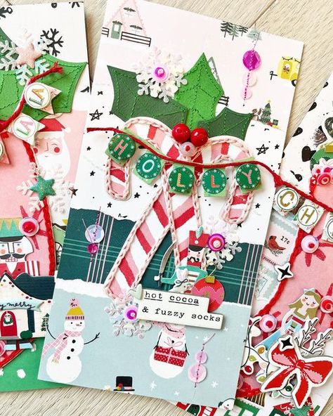 Christmas Layouts, Jolly Holiday, Crate Paper, Christmas Scrapbook, December Daily, Christmas Makes, Christmas Card Design, Beaded Ornaments, Holly Jolly