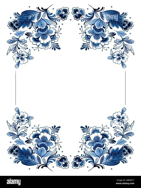 Delft Blue Pattern Design, Dutch Delft Blue Pattern, Delftware Pattern, Delft Blue Pattern, A Flower Drawing, Blue China Patterns, Dutch Pattern, Blue Pottery Designs, Chinoiserie Wedding