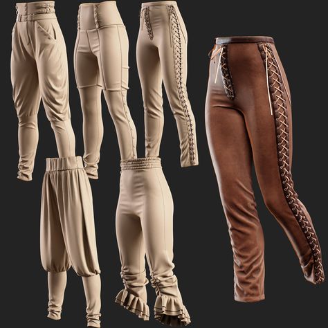 Medieval Pants Women, Medieval Trousers, Dnd Fashion, Dnd Outfits, Armor Pants, Medieval Pants, Medieval Outfit, Ren Faire Outfits, Armor Clothing