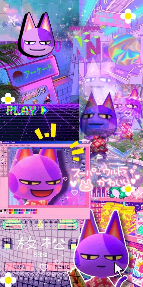 Hyper Pop Wallpaper, Rainbow Road Wallpaper, Clutter Wallpaper, Aesthetic Vaporwave Wallpaper, Random Aesthetic Pfp, Bob Aesthetic, Clowncore Wallpaper, Animal Crossing Wallpaper, Oc Wallpaper