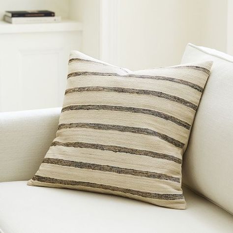 All Decorative Pillows & Throws | West Elm Pottery Barn Fall Decor, Neutral Throw Pillows, Textured Throw Pillows, Striped Cushions, Modern Throw Pillows, Striped Throw, St Regis, Pillow Texture, Round Pillow