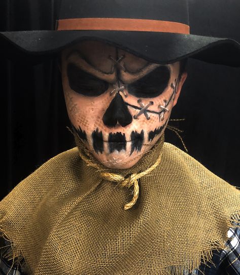 Scary Scarecrow Makeup, Scarecrow Makeup Halloween, Halloween Costume Creepy, Makeup Halloween Costume, Scarecrow Halloween Makeup, Halloween Costumes Scarecrow, Scary Scarecrow, Scarecrow Makeup, Creepy Halloween Costumes