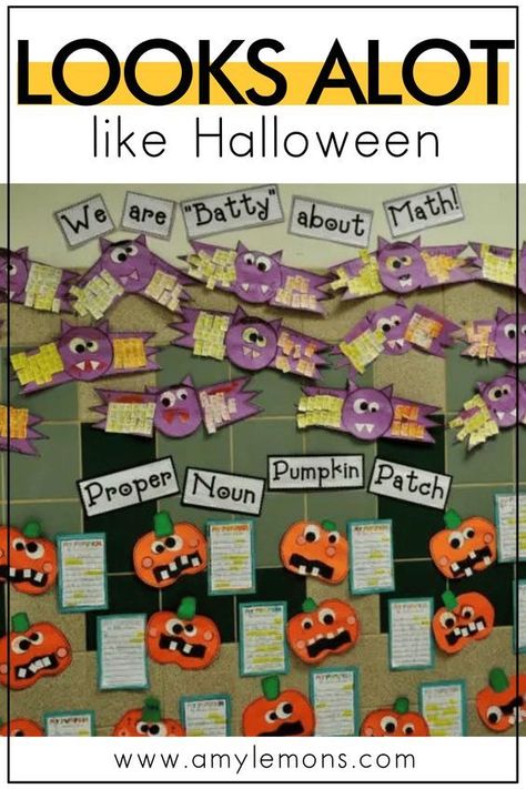 bats and pumpkins for Halloween Halloween Math Projects, Halloween Subtraction, Pumpkin Patch Craft, Subtraction Without Regrouping, School Fall Festival, Pumpkin Math, Amy Lemons, Halloween Math Activities, 2nd Grade Activities