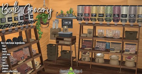 Around the Sims 4 | Custom Content Download | Bulk grocery Around The Sims 4, Lotes The Sims 4, The Sims 4 Custom Content, Tumblr Food, Arabica Coffee Beans, Sims 4 Game Mods, Custom Recipe, Best Sims, Buying Groceries