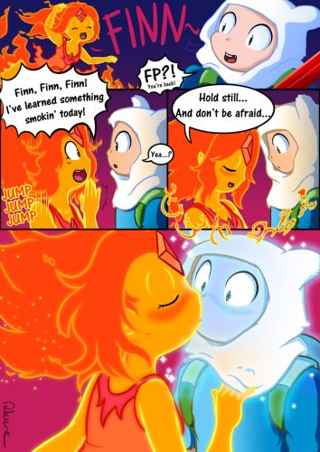 Flame Princess And Finn, Adventure Time Flame Princess, Jake Adventure Time, Cartoon Network Fanart, Adventure Time Princesses, Adventure Time Comics, Princess Adventure, Lumpy Space Princess, Flame Princess