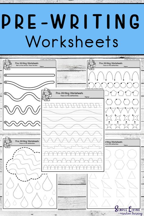 With these fun Pre-writing pencil control worksheets, children will enjoy working on their handwriting and fine motor skills. Cute Handwriting Worksheets, Pre Handwriting Worksheets, Free Prewriting Printables, Handwriting Exercises For Kids, Pencil Control Worksheets Free, Pre Writing Worksheets Free, Preschool Writing Worksheets, Improve Handwriting Worksheets, Handwriting Practice Free