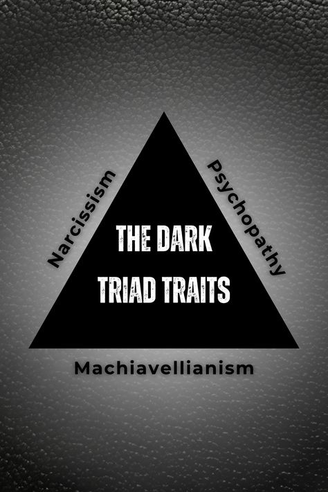 Dive into the mysterious world of the Dark Triad Traits: Narcissism, Psychopathy, and Machiavellianism. Our detailed exploration unravels these complex psychological dimensions that often hold the key to understanding intriguing human behavior. Enlighten yourself today with a greater awareness of the human psyche. Intrigued? Read More! The Dark Triad, Dark Triad, Psychology Disorders, Power Hungry, World Of Darkness, 8th Sign, Human Behavior, Psychology Facts, World Leaders