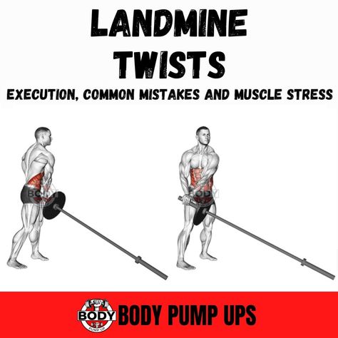 Landmine Twists

Landmine twist is another best exercise for your oblique workout. When you add a landmine twist to an exercise, your obliques will work hard.

The landmine wist is a rotational abdominal movement performed using an angled barbell anchored at floor level in a landmine device. It can also be performed by sticking a barbell in the corner of a room.

Follow me @bodypumpup 

#bodypumpup #bodybuilding #motivationbody #gymtipsandtricks #fitnessonearm #landminetwist #twists #crunch Best Abs Workout, Abs Workout At Home, Oblique Workout, Body Pump, Best Exercise, Best Ab Workout, Best Abs, Ab Workout At Home, An Exercise