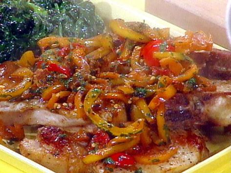 Pork Chop And Vinegar Peppers, Pork Chops And Peppers Recipes, Vinegar Pepper Pork Chops, Italian Pork Chops With Vinegar Peppers, Pork Chops With Cherry Peppers, Sweet Cherry Peppers Recipes, Pork And Peppers Recipes, Cherry Peppers Recipes, Pork Chops And Peppers