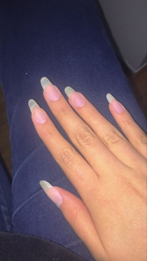 Real Nails Aesthetic, Natural Long Nail Designs, Acrylics That Look Like Real Nails, Long Nail Beds Natural, Long Clean Nails, Long Nails Natural Aesthetic, Real Natural Nails, Nail Designs On Real Nails, Natural Long Nails Aesthetic