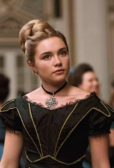 Little Women: Evolution of Laurie Amy March, Little Women, Florence Pugh, A Black, Florence, A Woman, Black Dress, Gold, Black