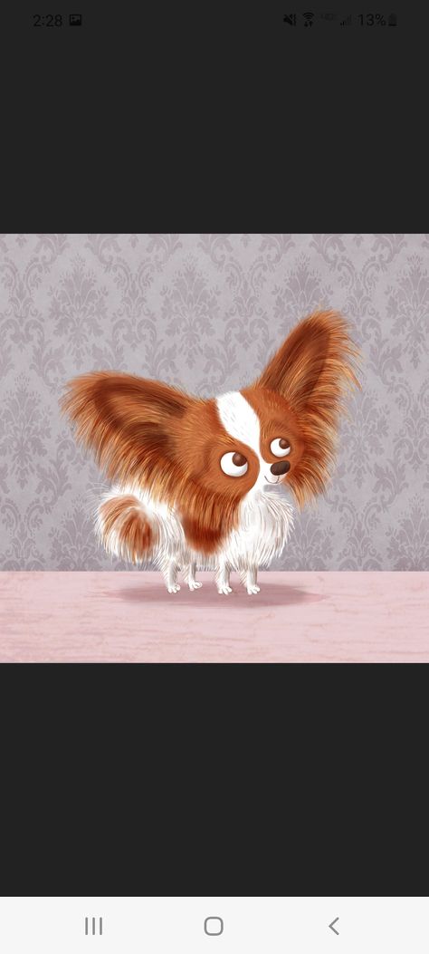 Papillon Dog Painting, Illustration Dog, Papillon Dog, Dog Painting, Pet Stuff, Dog Illustration, Dog Paintings, Cool Pets, Children Illustration